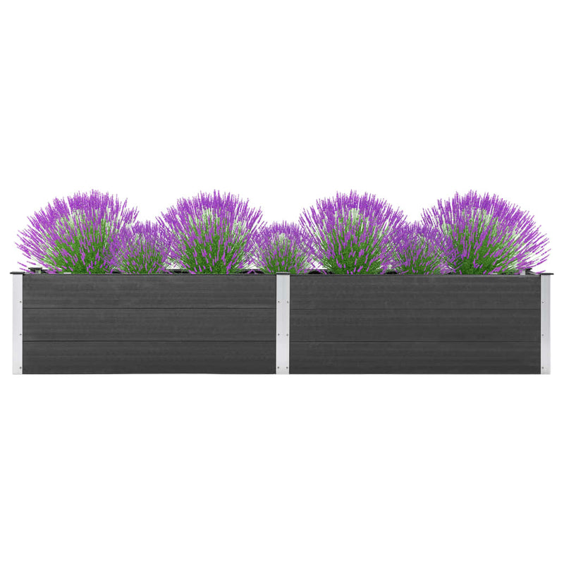 Load image into Gallery viewer, VidaXL Plantenbak verhoogd 300x50x54 cm HKC grijs