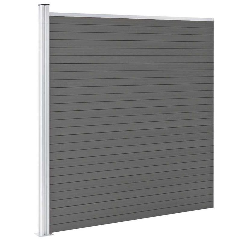 Load image into Gallery viewer, Vidaxl schutting 175x186 cm hkc grijs