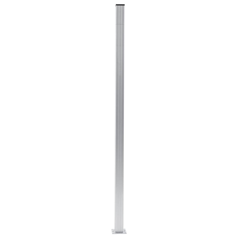 Load image into Gallery viewer, Vidaxl schuttingpalen 2 st 185 cm aluminium