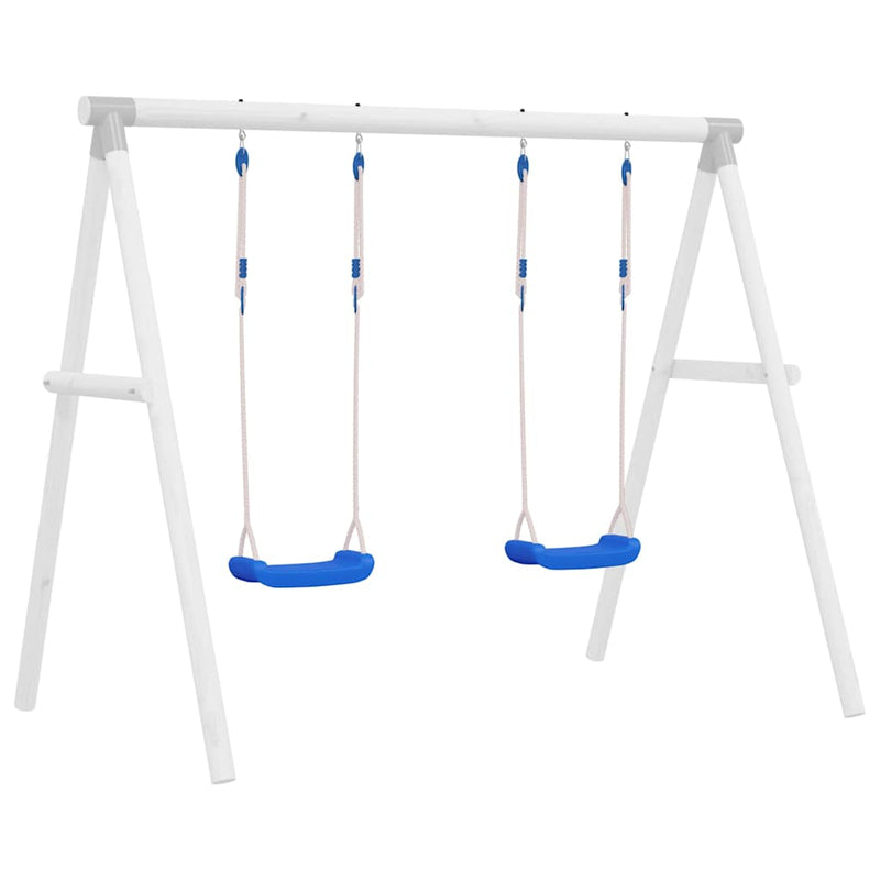 Load image into Gallery viewer, Vidaxl schommelzitjes 2 st met touwen 37x15 cm polyetheen blauw