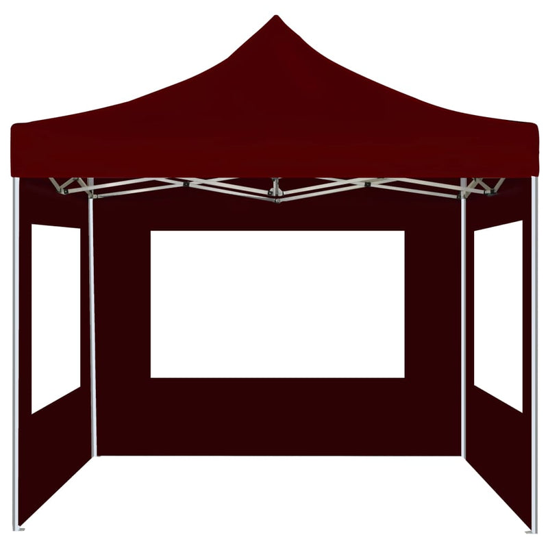 Load image into Gallery viewer, Vidaxl partytent inklapbaar met wanden 2x2 m aluminium bordeauxrood