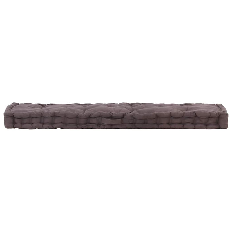 Load image into Gallery viewer, Vidaxl palletvloerkussen 120x40x7 cm katoen antraciet