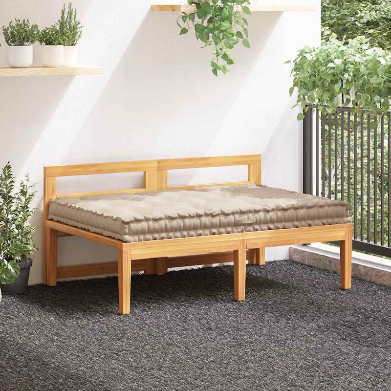 Load image into Gallery viewer, Vidaxl palletvloerkussen 120x80x10 cm katoen beige