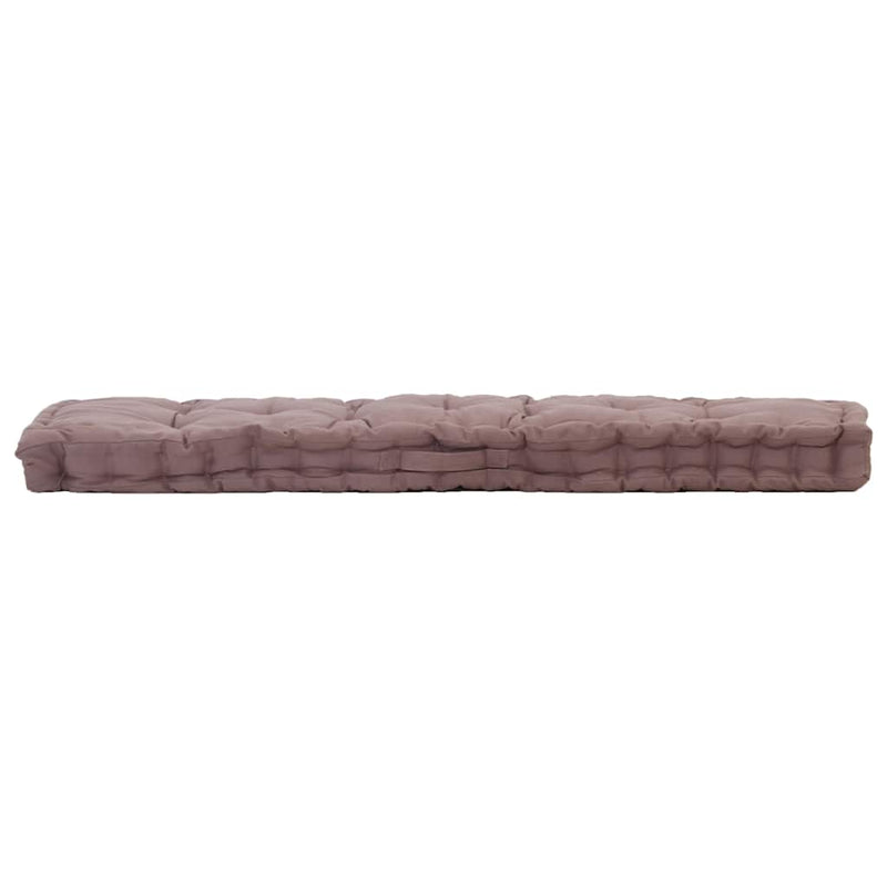 Load image into Gallery viewer, Vidaxl palletvloerkussen 120x40x7 cm katoen taupe