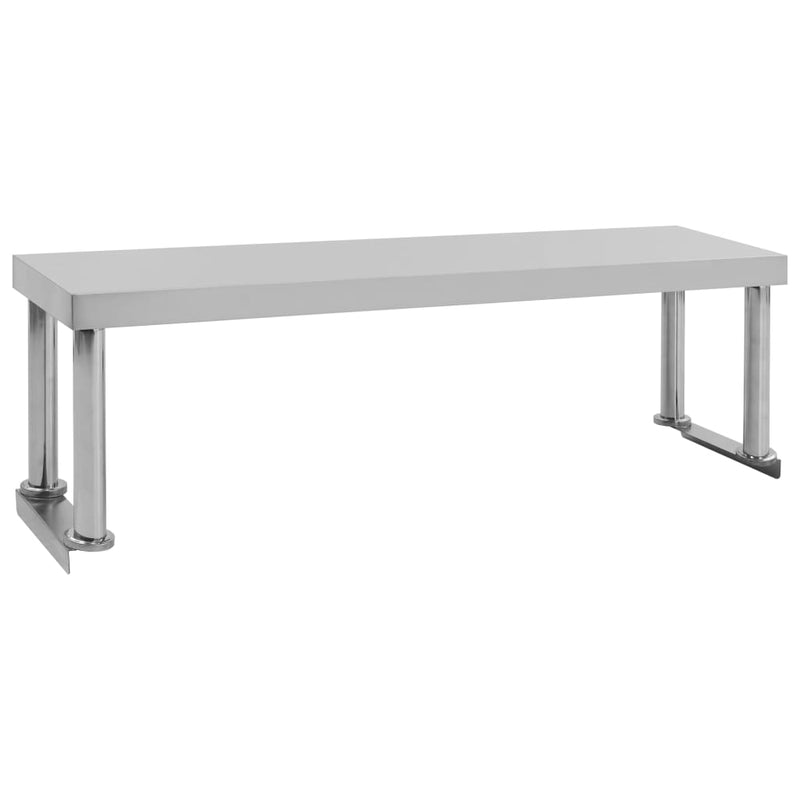 Load image into Gallery viewer, Vidaxl verhoging voor werktafel 120x30x35 cm roestvrij staal