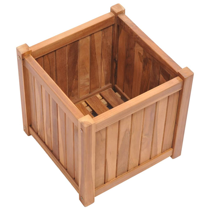 Load image into Gallery viewer, Vidaxl plantenbak verhoogd 40x40x40 cm massief teakhout