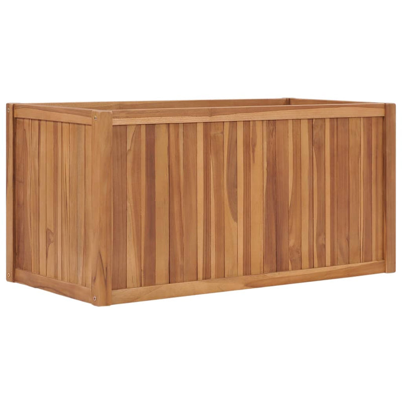 Load image into Gallery viewer, Vidaxl plantenbak verhoogd 100x50x50 cm massief teakhout
