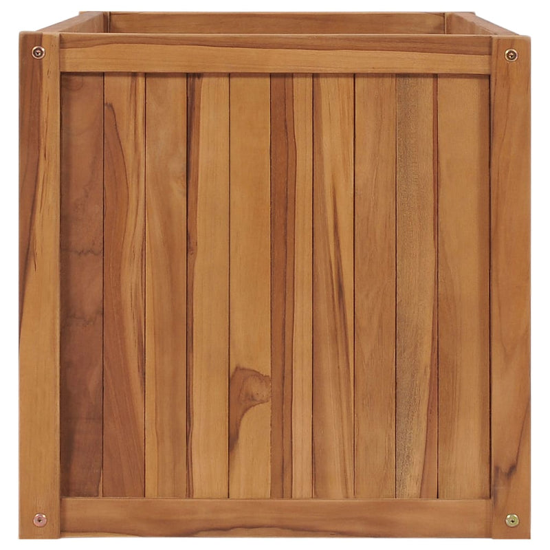 Load image into Gallery viewer, Vidaxl plantenbak verhoogd 100x50x50 cm massief teakhout