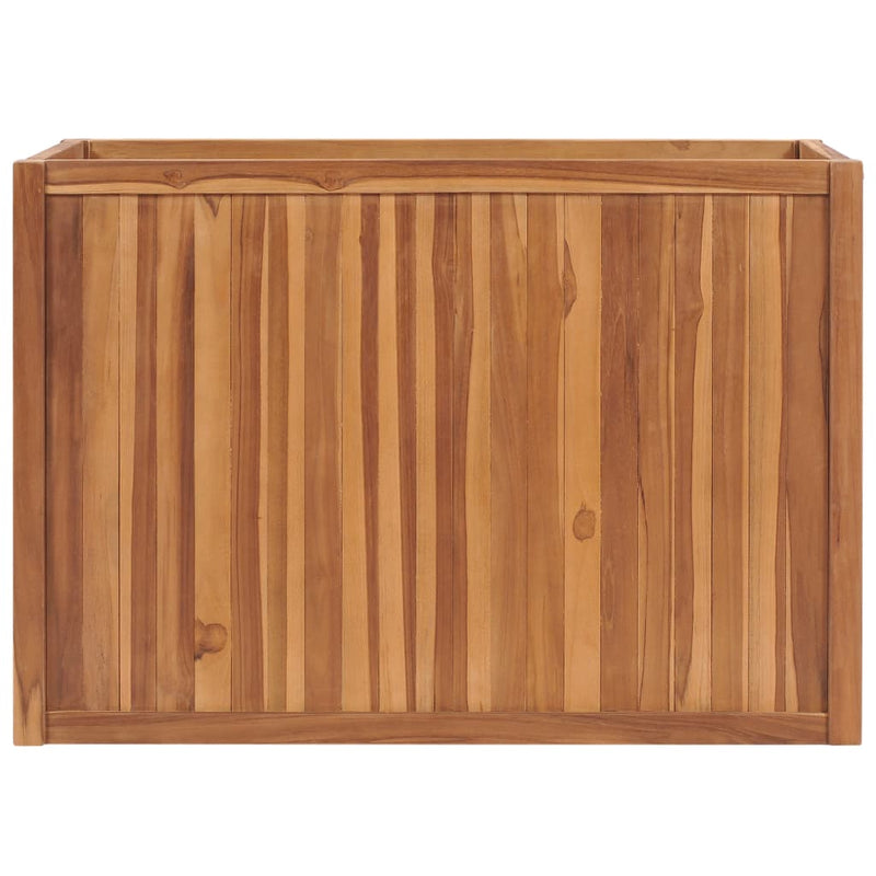 Cargue la imagen en el visor de la galería, Vidaxl plantenbak verhoogd 100x50x70 cm massief teakhout