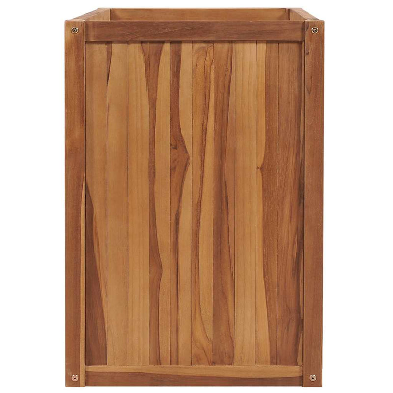 Cargue la imagen en el visor de la galería, Vidaxl plantenbak verhoogd 100x50x70 cm massief teakhout
