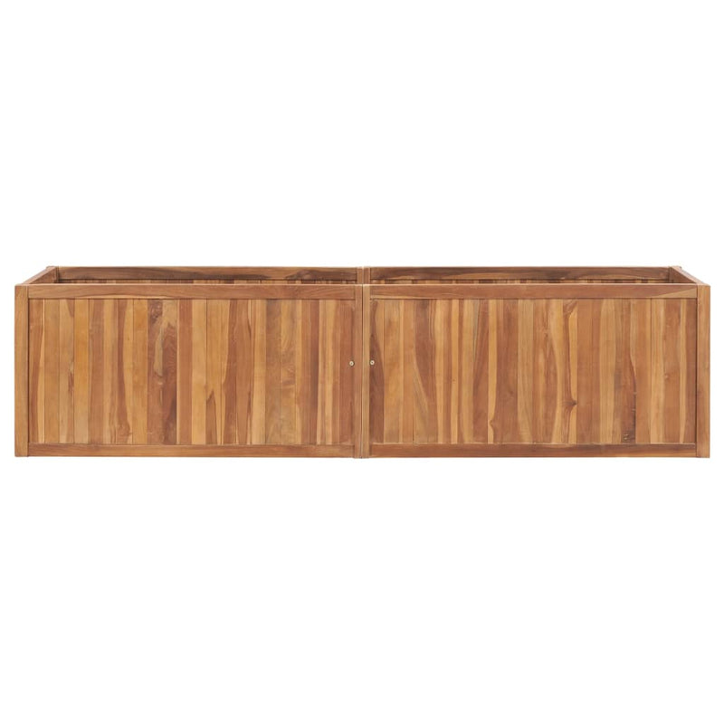 Load image into Gallery viewer, Vidaxl plantenbak verhoogd 200x50x50 cm massief teakhout
