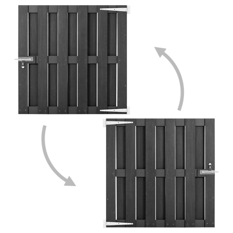 Load image into Gallery viewer, Vidaxl poort 100x100 cm hkc grijs