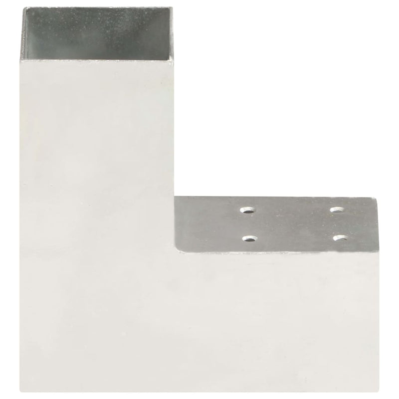 Load image into Gallery viewer, Vidaxl paalverbinding l-vorm 71x71 mm gegalvaniseerd metaal