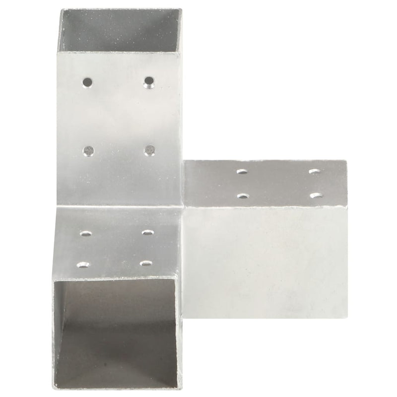 Afbeelding laden in galerijviewer, Vidaxl paalverbindingen 4 st y-vorm 81x81 mm gegalvaniseerd metaal