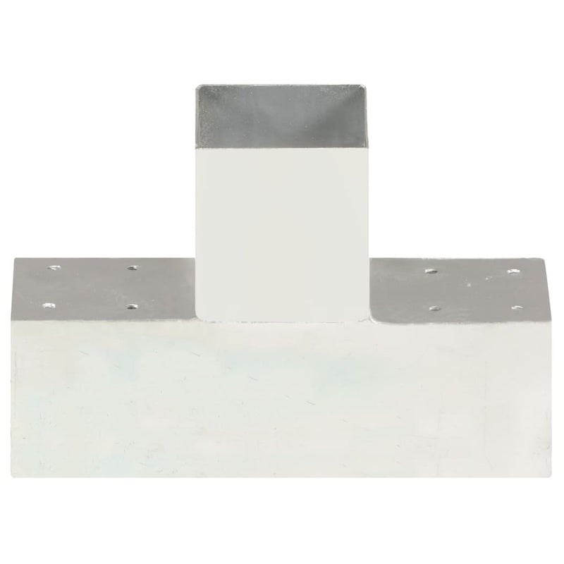 ギャラリービューアに画像をロードする, Vidaxl paalverbinding t-vorm 91x91 mm gegalvaniseerd metaal