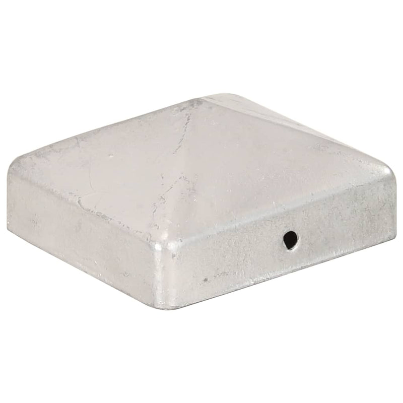 Load image into Gallery viewer, Vidaxl paalkappen 6 st piramide 71x71 mm gegalvaniseerd metaal