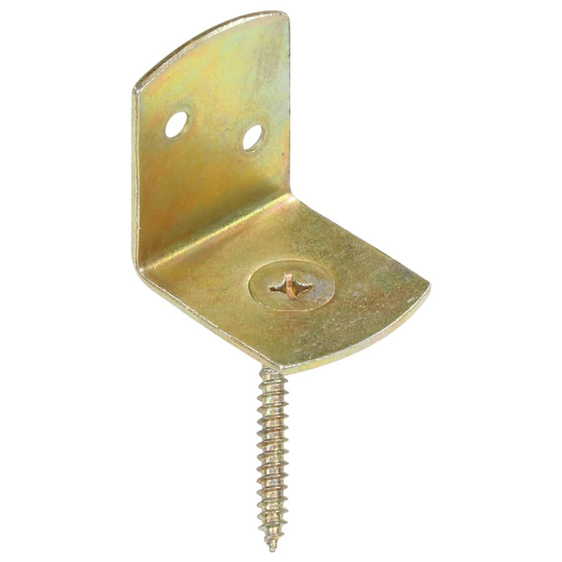 Load image into Gallery viewer, Vidaxl hekpaneelbeugels 4 st l-vorm gegalvaniseerd metaal