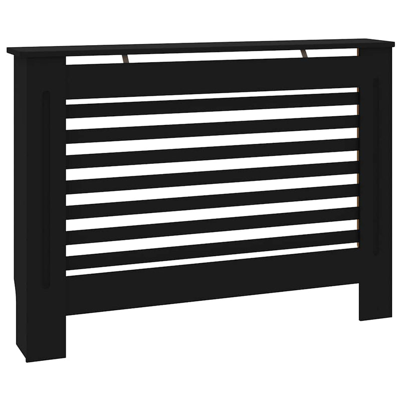 Load image into Gallery viewer, Vidaxl radiatorombouw 112x19x81,5 cm mdf zwart
