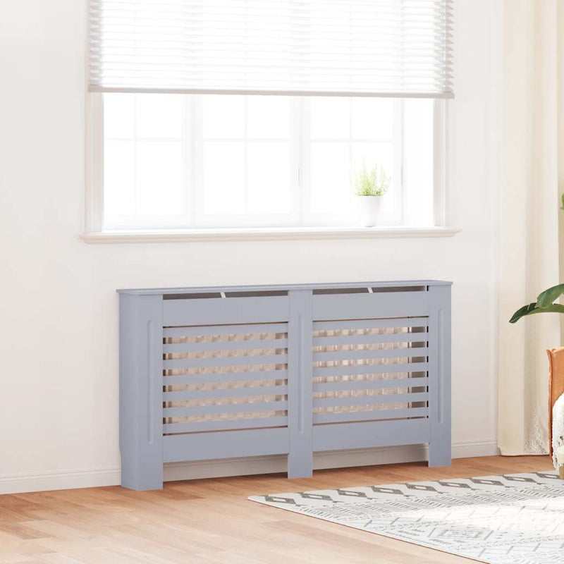Load image into Gallery viewer, Vidaxl radiatorombouw 152x19x81,5 cm mdf antraciet