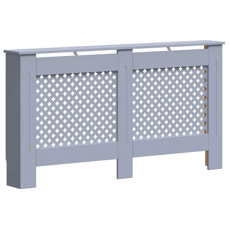 Load image into Gallery viewer, Vidaxl radiatorombouw 152x19x81,5 cm mdf antraciet