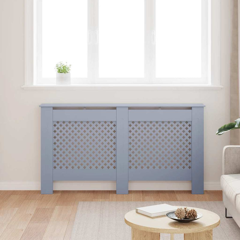 Load image into Gallery viewer, Vidaxl radiatorombouw 152x19x81,5 cm mdf antraciet