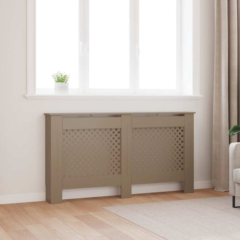 Afbeelding laden in galerijviewer, Vidaxl radiatorombouw 152x19x81,5 cm mdf
