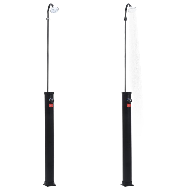 Load image into Gallery viewer, Vidaxl buitendouche solar 8 l 215 cm zwart