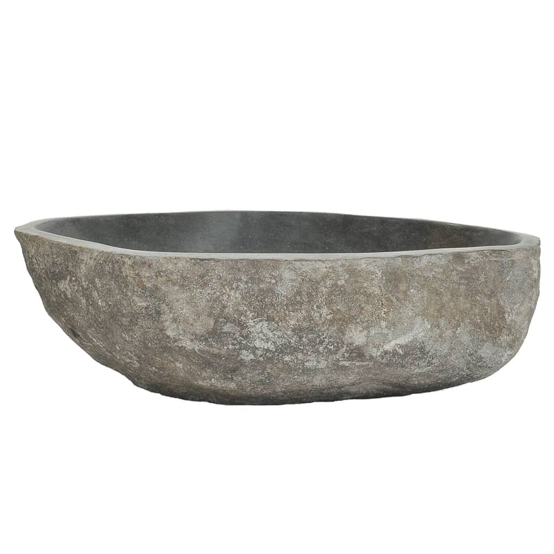 Load image into Gallery viewer, VidaXL Wastafel ovaal (45-53)x(34-41) cm riviersteen