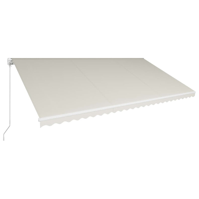 Load image into Gallery viewer, VidaXL Luifel handmatig uittrekbaar 600x300 cm crème