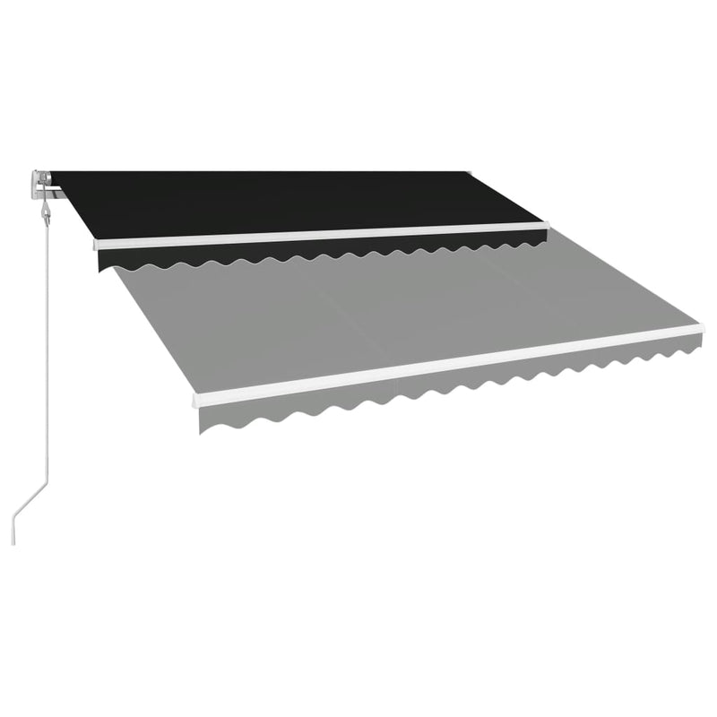 Load image into Gallery viewer, VidaXL Luifel automatisch uittrekbaar 450x300 cm antraciet