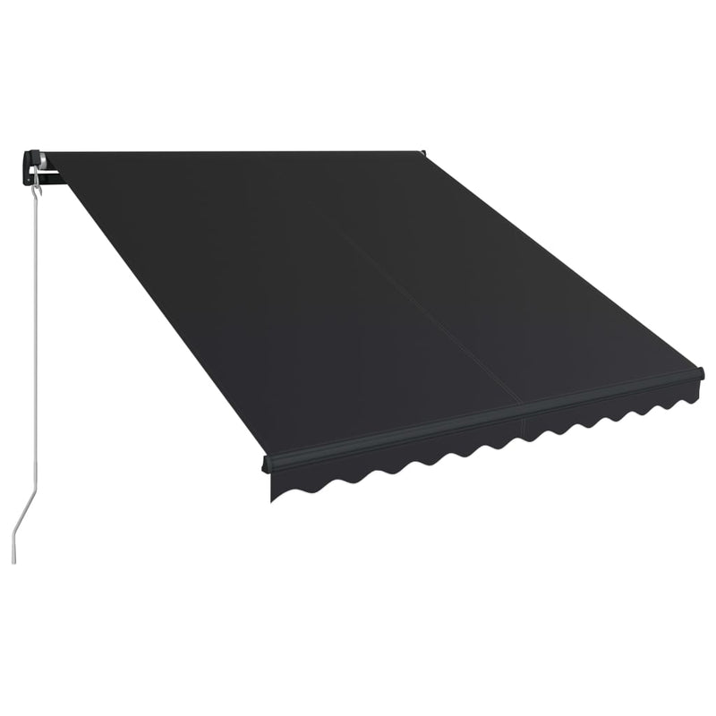 Afbeelding laden in galerijviewer, Vidaxl luifel handmatig uittrekbaar 300x250 cm antraciet