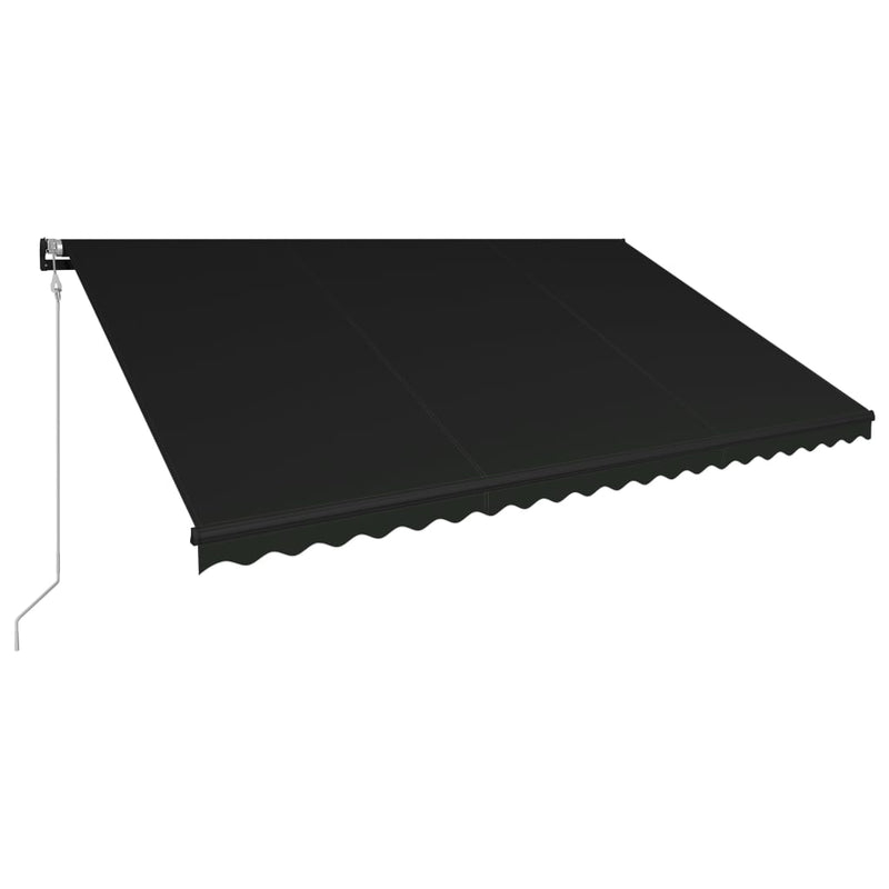 Load image into Gallery viewer, VidaXL Luifel uittrekbaar met windsensor en LED 500x300 cm antraciet