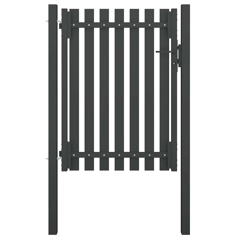 Load image into Gallery viewer, Vidaxl poort 1x1,7 m staal antraciet