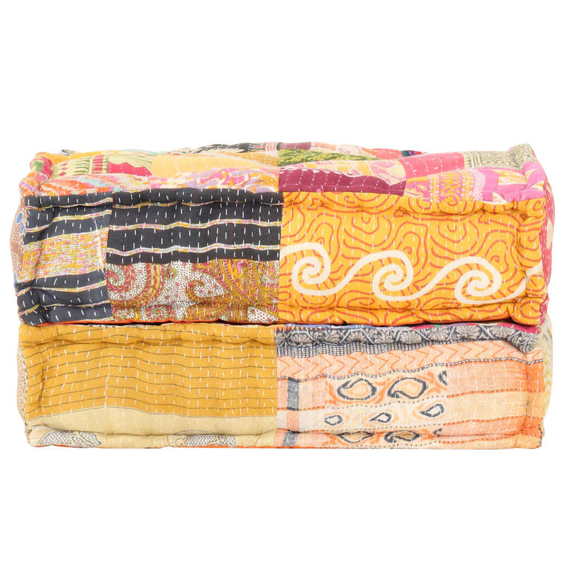 Load image into Gallery viewer, Vidaxl poef 60x70x36 cm stof patchwork