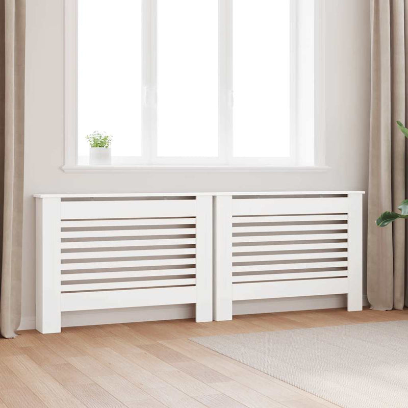 Load image into Gallery viewer, VidaXL Radiatorombouwen 2 st 112x19x81,5 cm MDF wit