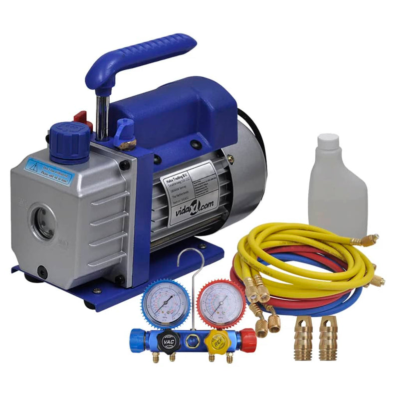 Load image into Gallery viewer, Vidaxl vacuümpomp 1-traps met 4-voudige manometerset