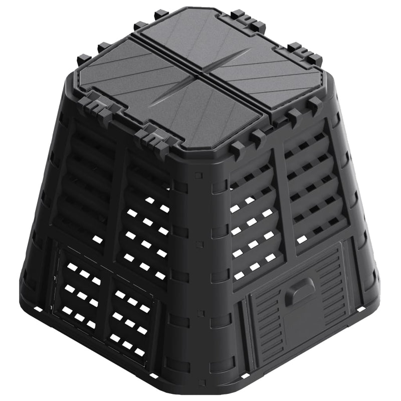 Load image into Gallery viewer, Vidaxl compostbak 480 l 93,3x93,3x80 cm zwart