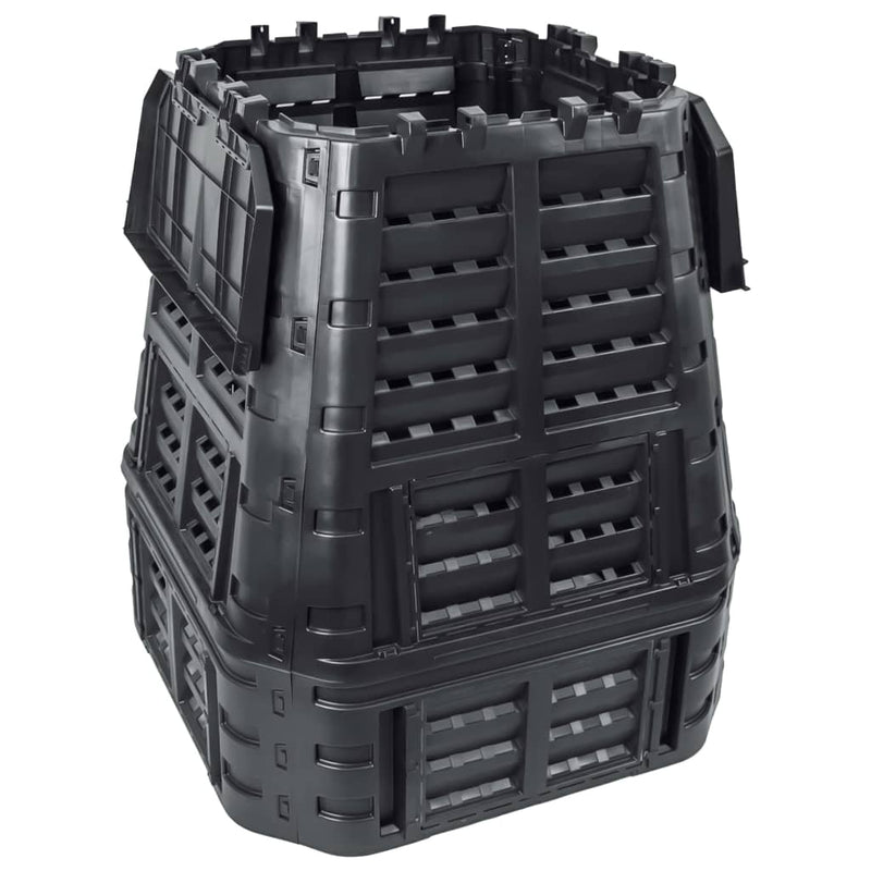 Load image into Gallery viewer, Vidaxl compostbak 740 l 93,3x93,3x113 cm zwart