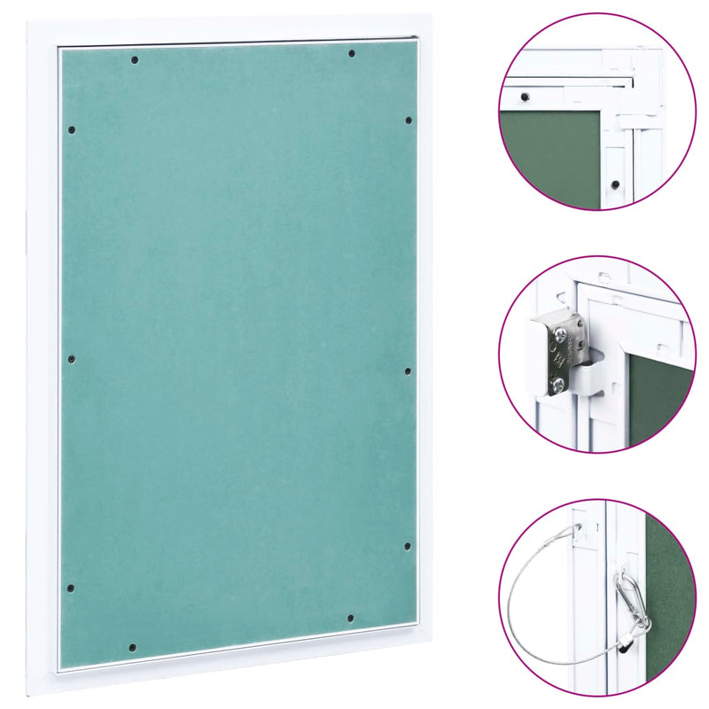 Load image into Gallery viewer, Vidaxl toegangspaneel met aluminium frame en gipsplaat 400x600 mm