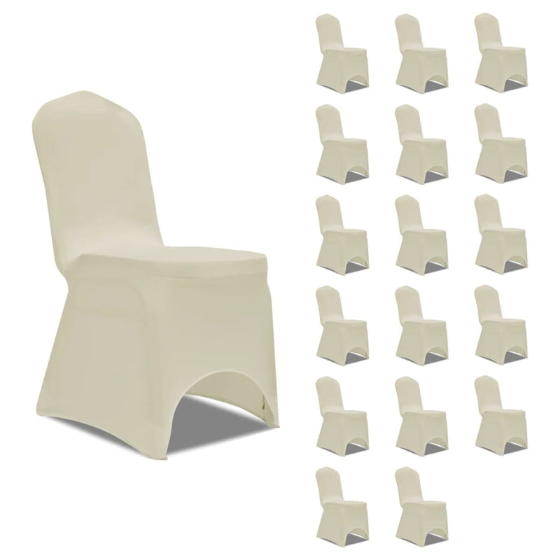 Load image into Gallery viewer, Vidaxl stoelhoezen stretch 18 st crème