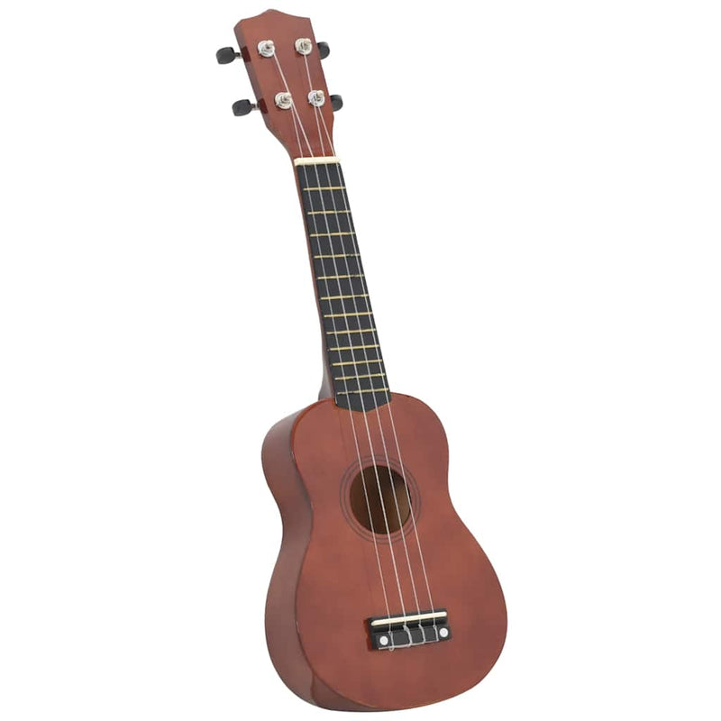 Load image into Gallery viewer, Vidaxl ukuleleset met tas voor kinderen sopraan 23'' donkerhoutkleurig