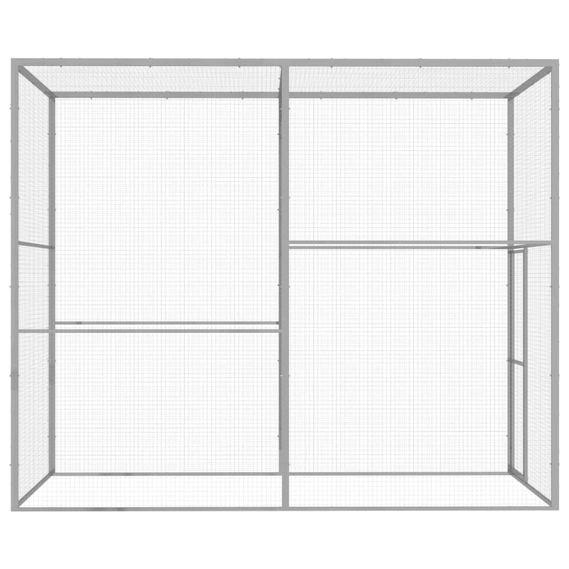 Load image into Gallery viewer, VidaXL Kattenkooi 3x1,5x2,5 m gegalvaniseerd staal