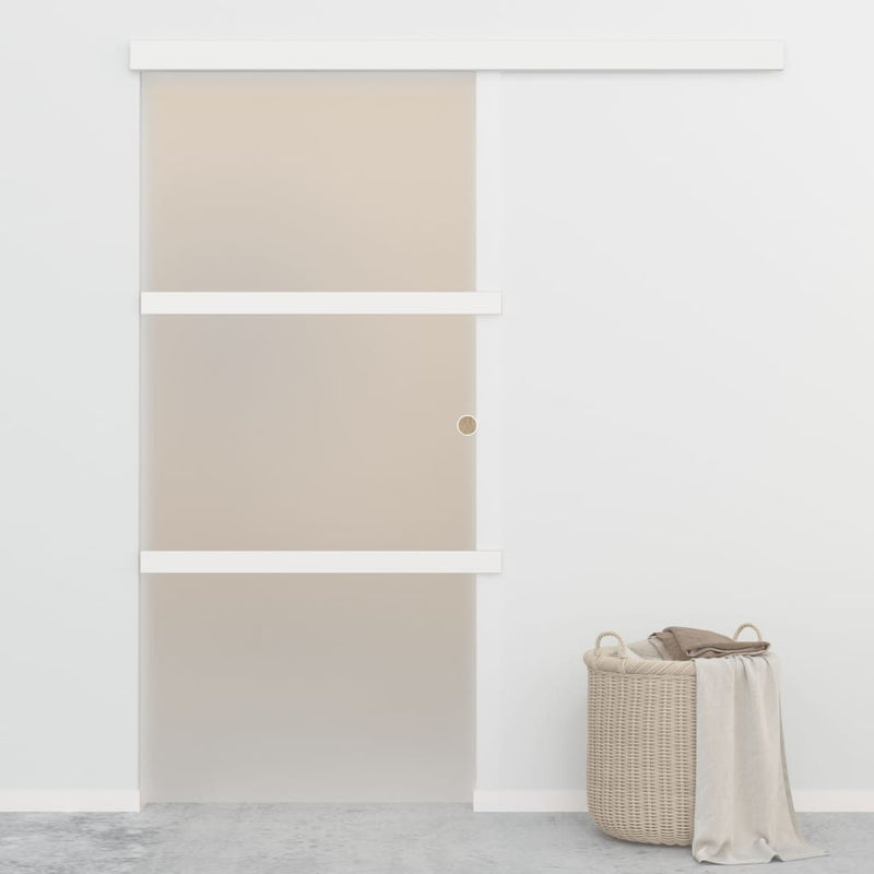 Load image into Gallery viewer, VidaXL Schuifdeur met zachte stops 90x205 cm ESG-glas en aluminium