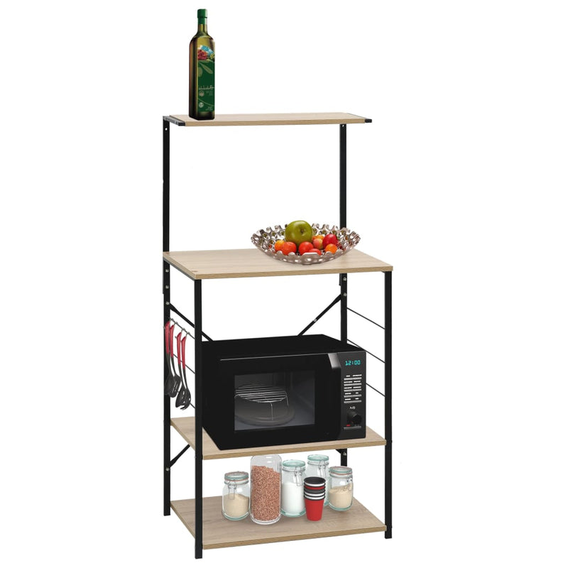 Load image into Gallery viewer, Vidaxl magnetronkast 60x39,6x123 cm bewerkt hout zwart en eikenkleurig