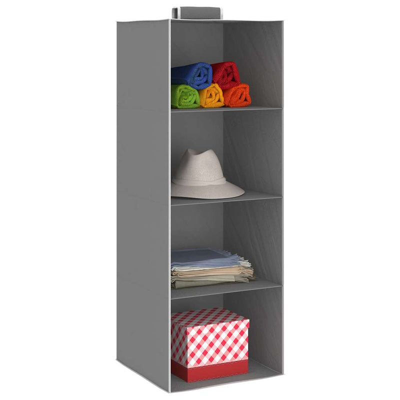 Load image into Gallery viewer, Vidaxl kledingorganisers hangend 2 st met 4 schappen stof