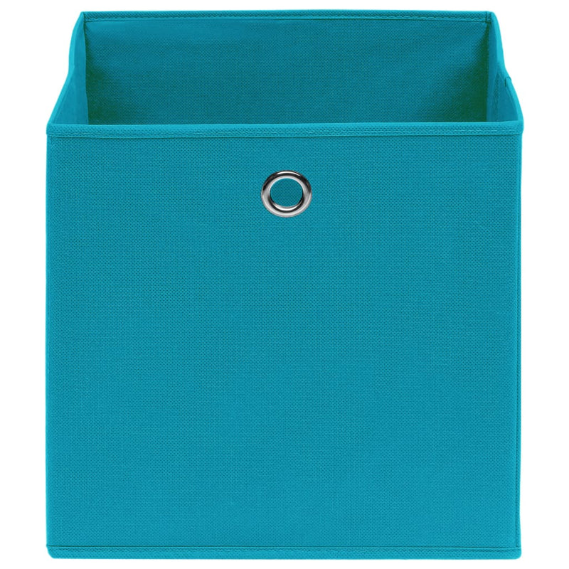 Load image into Gallery viewer, Vidaxl opbergboxen 4 st 32x32x32 cm stof babyblauw