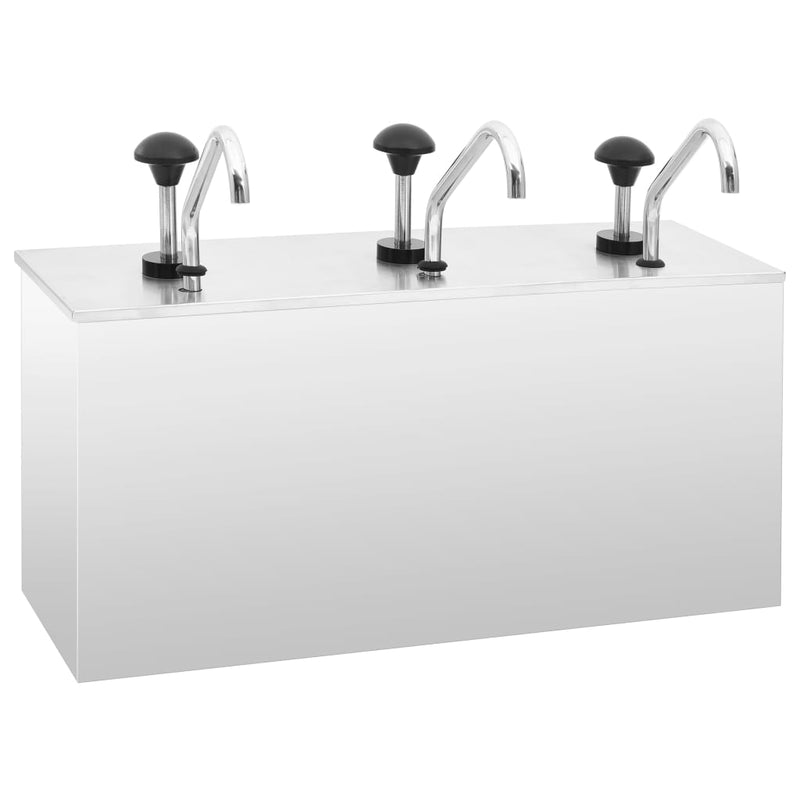 Load image into Gallery viewer, Vidaxl sausdispenser 3x3,5 l roestvrij staal