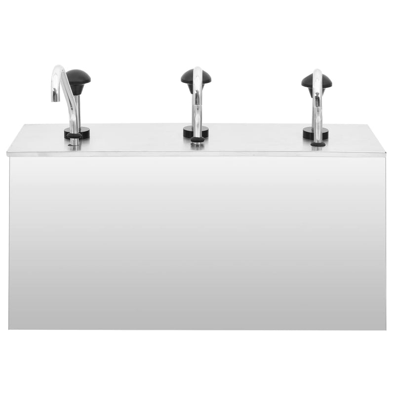 Load image into Gallery viewer, Vidaxl sausdispenser 3x3,5 l roestvrij staal