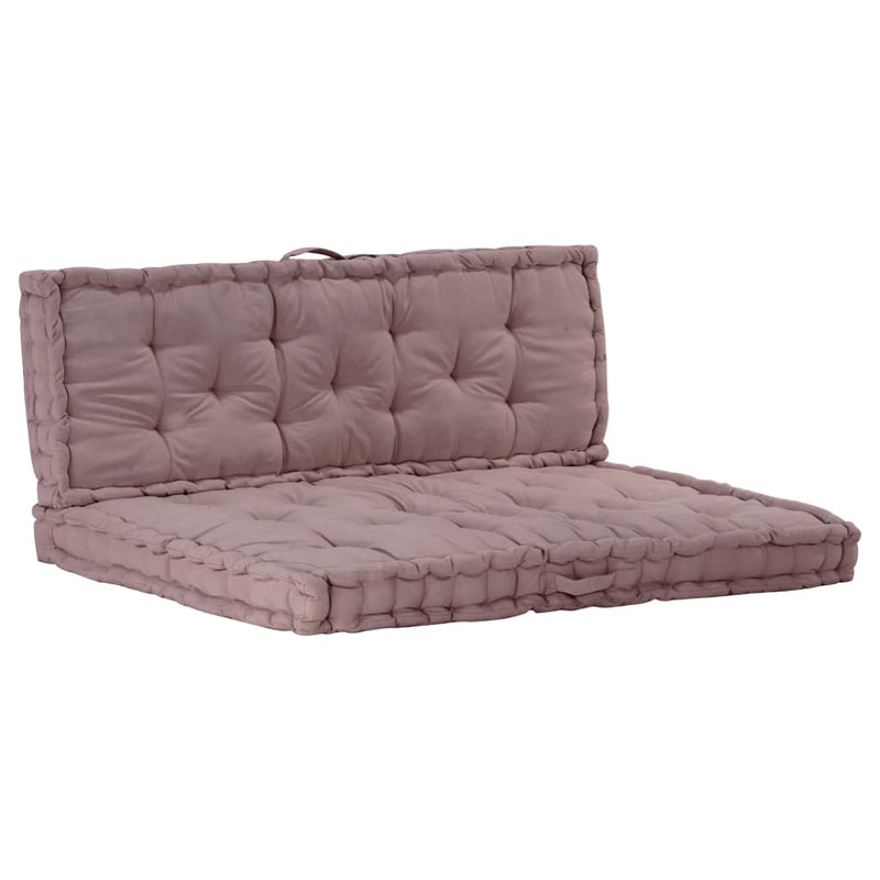 Load image into Gallery viewer, VidaXL Palletvloerkussens 2 st katoen taupe