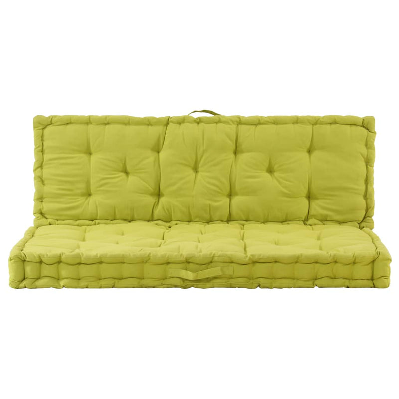 Load image into Gallery viewer, VidaXL Palletvloerkussens 2 st katoen groen